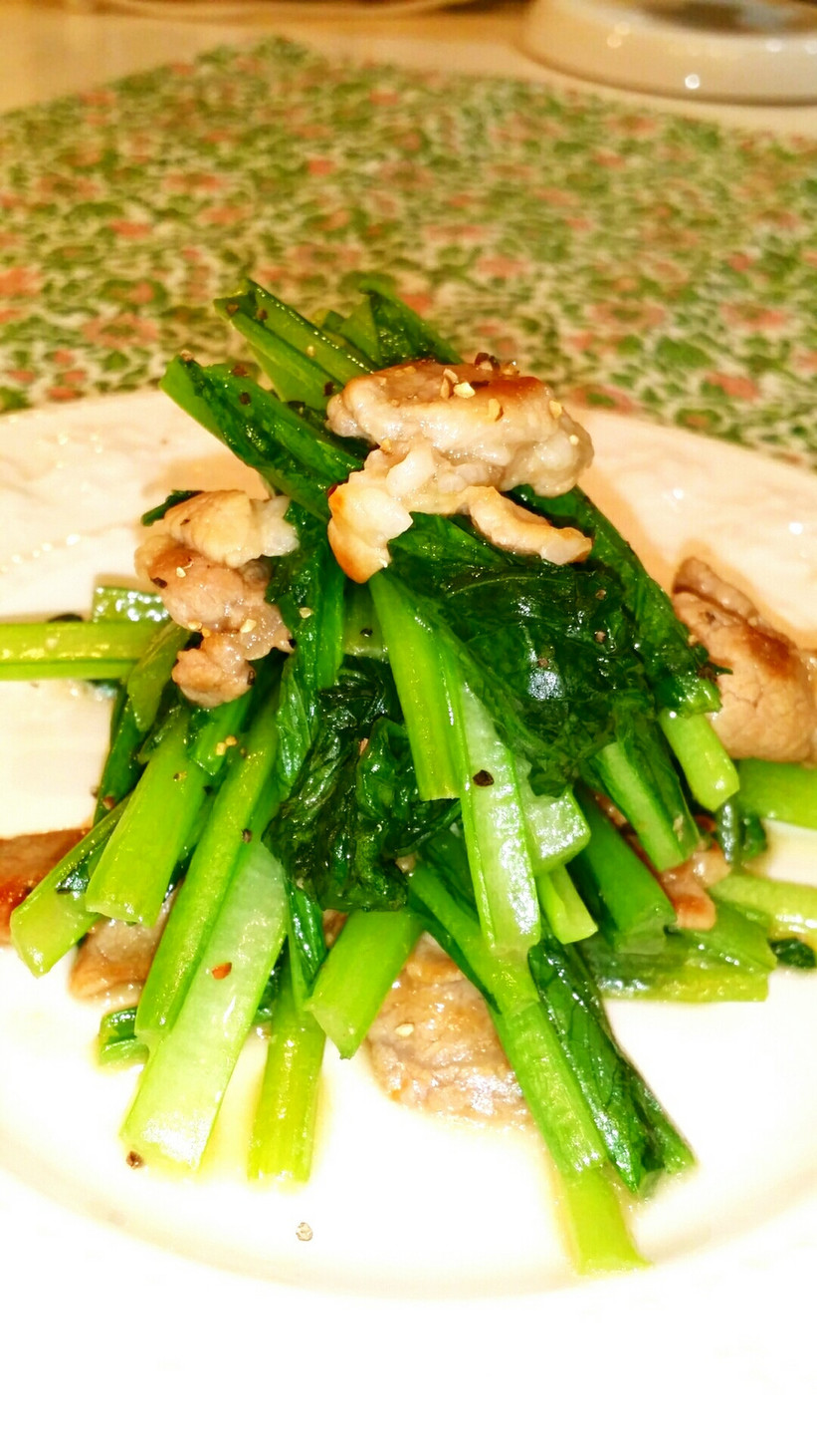 ⭐簡単⭐美味しい♪小松菜と豚肉の塩炒め⭐の画像