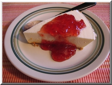 ダイエット中の簡単激うまレアチーズケーキの写真