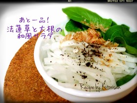 あと一品!法蓮草と大根の和風サラダ