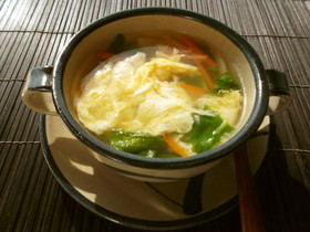 ルッコラの卵スープ❀朝食やランチに