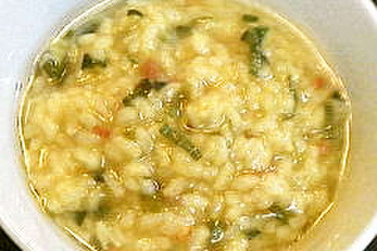 風邪気味の人に カレー風味のねぎ粥 レシピ 作り方 By Saskach クックパッド 簡単おいしいみんなのレシピが364万品