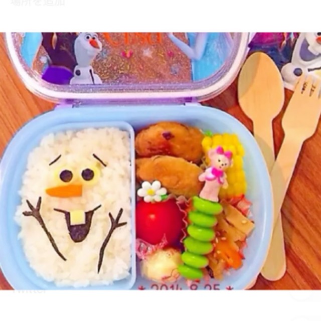超簡単キャラ弁 アナ雪 顔だけオラフ レシピ 作り方 By Maiつん クックパッド 簡単おいしいみんなのレシピが355万品