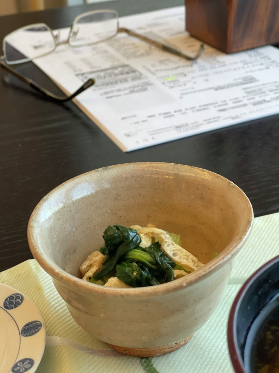 簡単美味しい♪小松菜と油揚げの煮浸しの画像