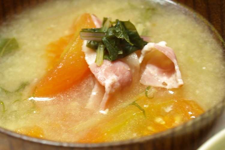 味噌汁 トマト