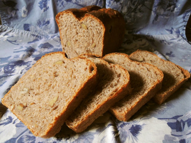 甘栗とあずきのココナツミルク食パンの写真