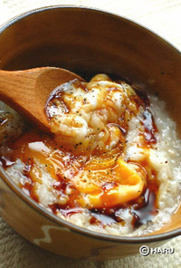 えのき茸と卵のオイスターソース粥