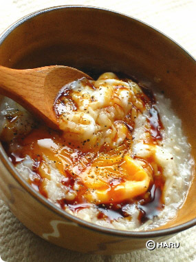 えのき茸と卵のオイスターソース粥の画像