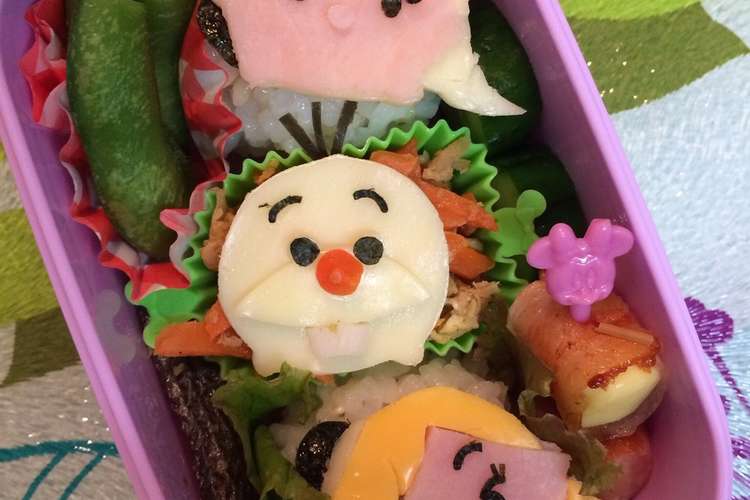 ツムツム アナと雪の女王 キャラ弁 レシピ 作り方 By みみたぶぅ クックパッド