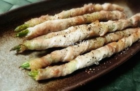アスパラと豚肉で簡単おつまみ*トースター