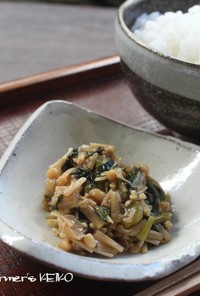 【農家のレシピ】小松菜とえのきだけの佃煮