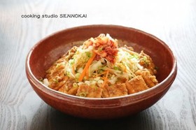 健康レシピ☆豆腐の韓国風甘辛焼き