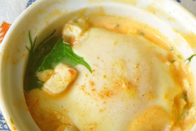 卵と水菜とチーズ トマトソースココット レシピ 作り方 By Ayamammy クックパッド