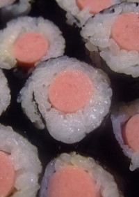 魚肉ソーセージde細巻き寿司