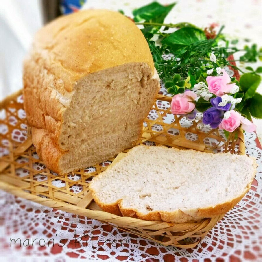 HBで簡単♡マロンクリームの食パンの画像