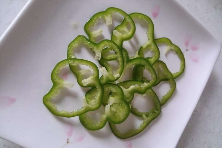 裏技 簡単 早い ピーマンの輪切り レシピ 作り方 By 腹巻王子 クックパッド 簡単おいしいみんなのレシピが355万品