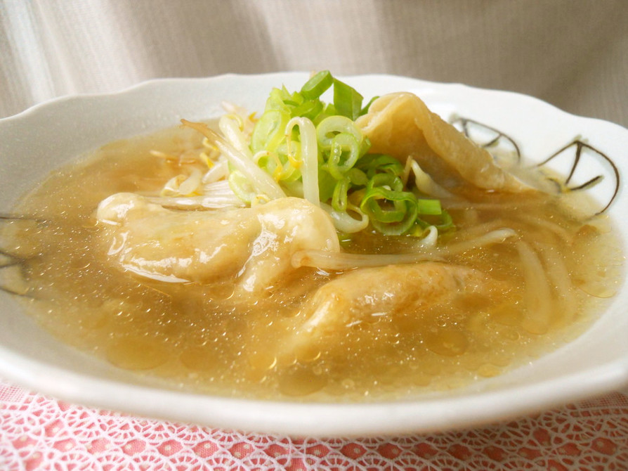 簡単☆揚げ餃子で中華スープの画像