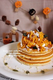 かぼちゃのモンブランぱんけーき*の写真