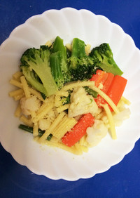 冷凍温野菜のマカロニサラダ