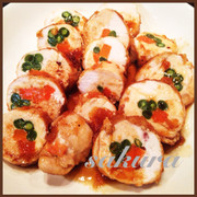 鶏胸肉の野菜巻き♡の写真