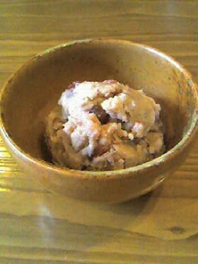超簡単☆お豆腐で金時アイス風