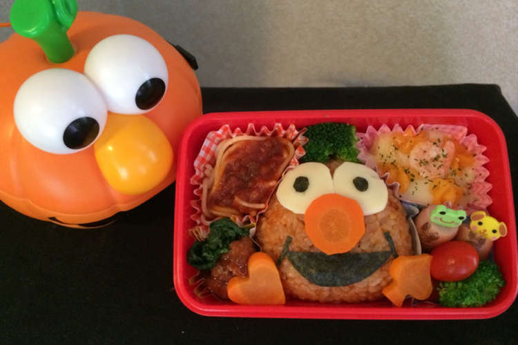 簡単キャラ弁 エルモ レシピ 作り方 By ベニ リザのママ クックパッド 簡単おいしいみんなのレシピが350万品