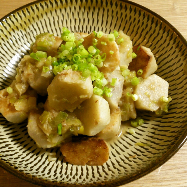 シンプル 里芋のねぎ塩煮 レシピ 作り方 By Meguo2929 クックパッド