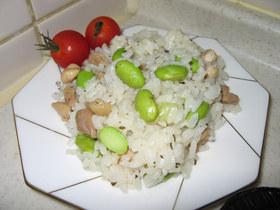 枝豆チキンピラフ