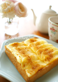 朝の幸せ♡アップルシナモントースト