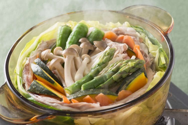 ふく囲鍋 夏野菜のもりもりスチーム鍋 レシピ 作り方 By ふく囲鍋 クックパッド 簡単おいしいみんなのレシピが376万品