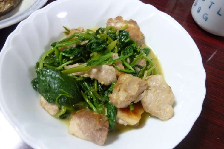 鶏肉とほうれん草のバターポン酢炒め レシピ 作り方 By ひつじ ｪ クックパッド