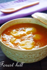 韓国風･カボチャ汁粉(白玉入り)