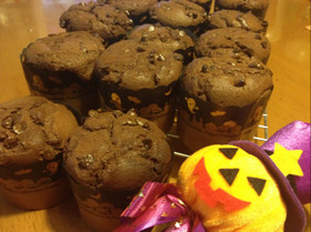 ハロウィン!HMで簡単チョコマフィン