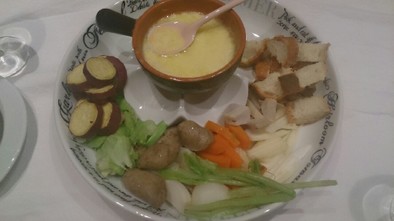 彩り野菜＊熱々チーズフォンデュの写真