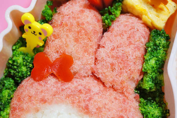 桜でんぶのマイメロちゃん キャラ弁 レシピ 作り方 By Momoko クックパッド