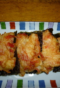 カニカマ＆しけった海苔の切羽詰りのレシピ