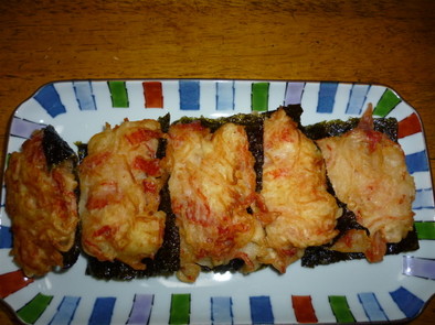 カニカマ＆しけった海苔の切羽詰りのレシピの写真