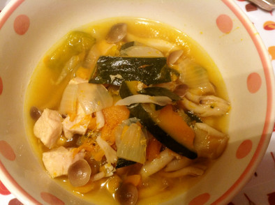 簡単なのに栄養たっぷり☆カボチャのスープの写真