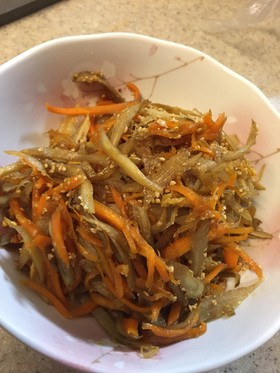 子供も大好きんぴら♡根菜で便秘解消