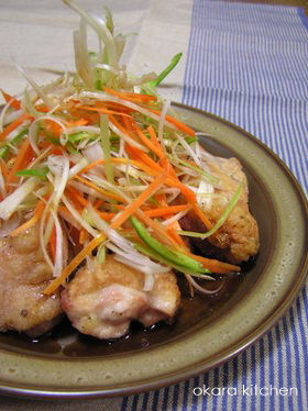 鶏カラの 中華風三杯酢
