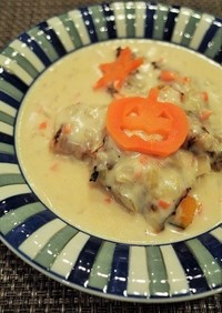 かぼちゃの豚バラ巻き☆クリーミーソース