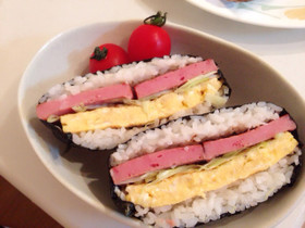ポークたまごおにぎらず