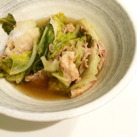 旬の白菜と豚肉のとろとろ柔らかうま煮
