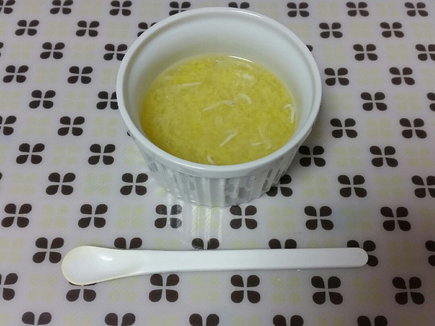 白菜としらすのスープ（離乳食7ヵ月）の画像