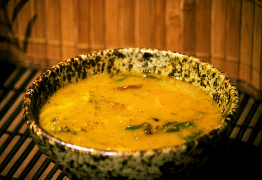 秋の焼き野菜のかぼちゃスープの画像