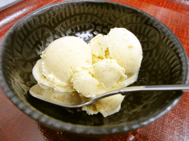 柿のアイスクリームの画像