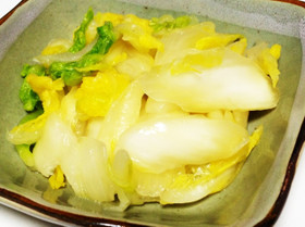簡単☆すぐに☆白だしで、白菜の漬け物♪