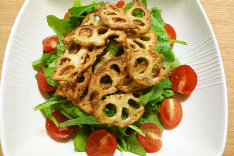 サラダほうれん草とれんこんのサラダ レシピ 作り方 By らんたんのママ クックパッド 簡単おいしいみんなのレシピが353万品
