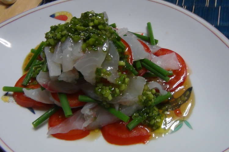 鯛のお刺身 柚子胡椒風味 レシピ 作り方 By ちゃまちー クックパッド 簡単おいしいみんなのレシピが354万品