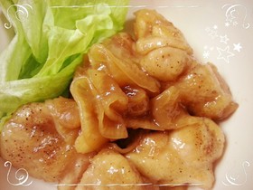 とろうま☆スライス大根と鶏肉のてり焼き。