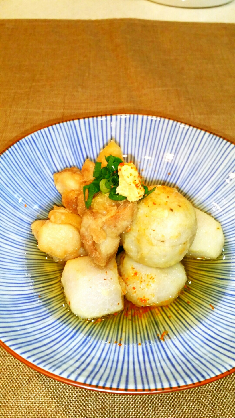 美味しい♪里芋・鶏肉⭐揚げ出し⭐和食の画像